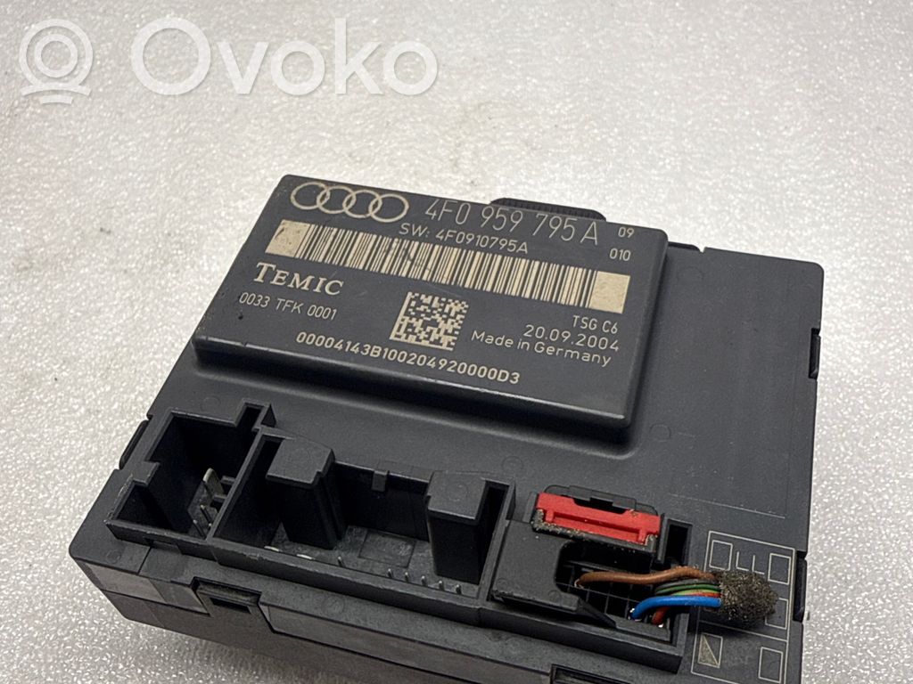 Audi A6 S6 C6 4F Durvju vadības bloks 