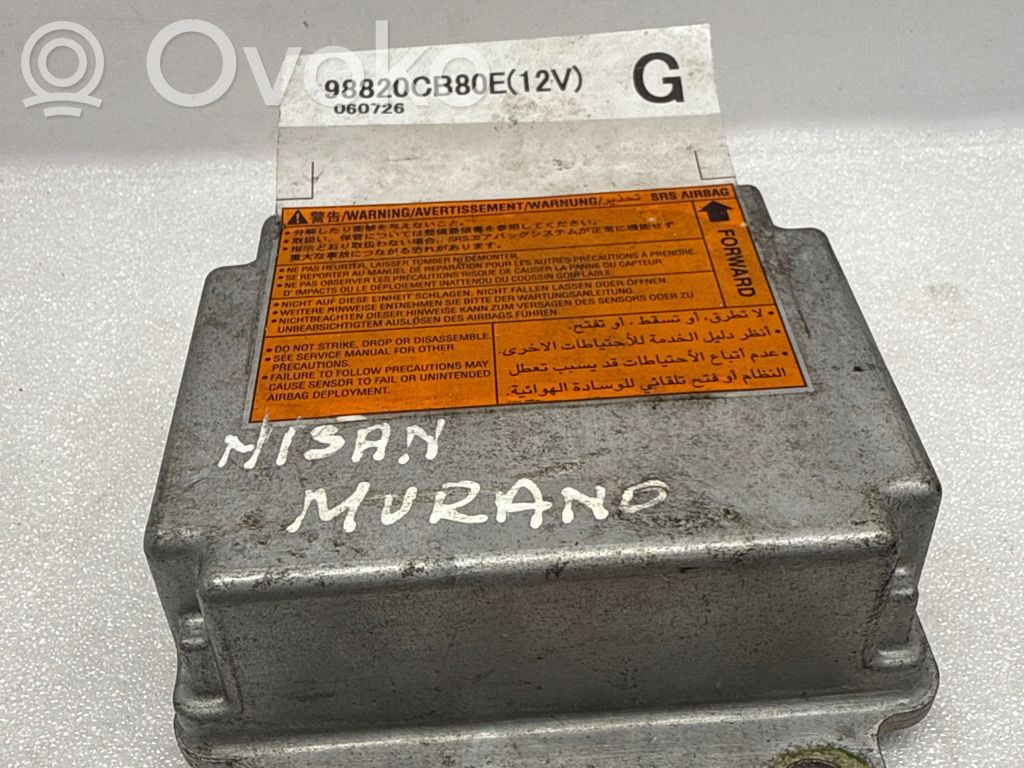 Nissan Murano Z50 Unidad de control/módulo del Airbag 