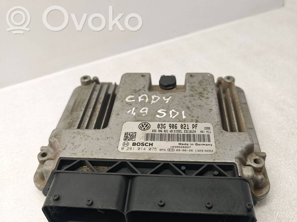 Engine control unit/module   03G906021PF,03G906021AB,0281014075