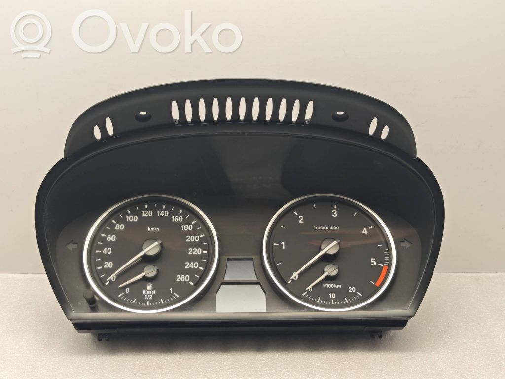 BMW 5 E60 E61 Spidometrs (instrumentu panelī) 