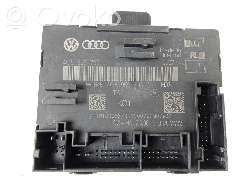 Unité de commande portail   4G8959793G