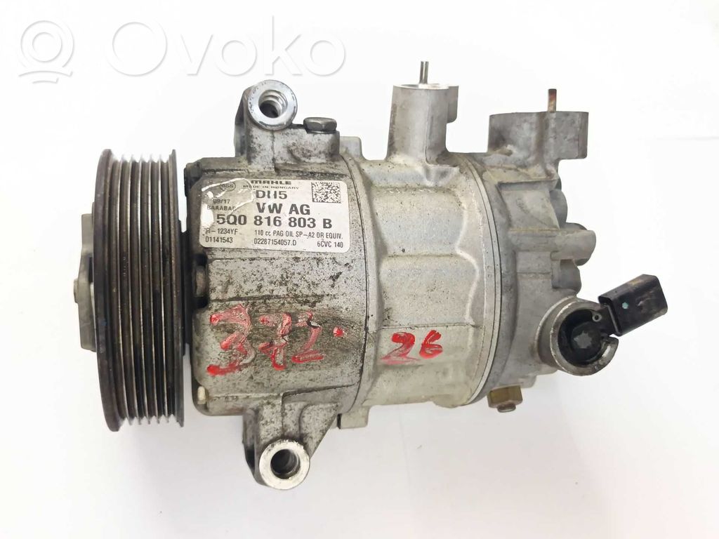 Ilmastointilaitteen kompressorin pumppu (A/C)   5Q0816803B