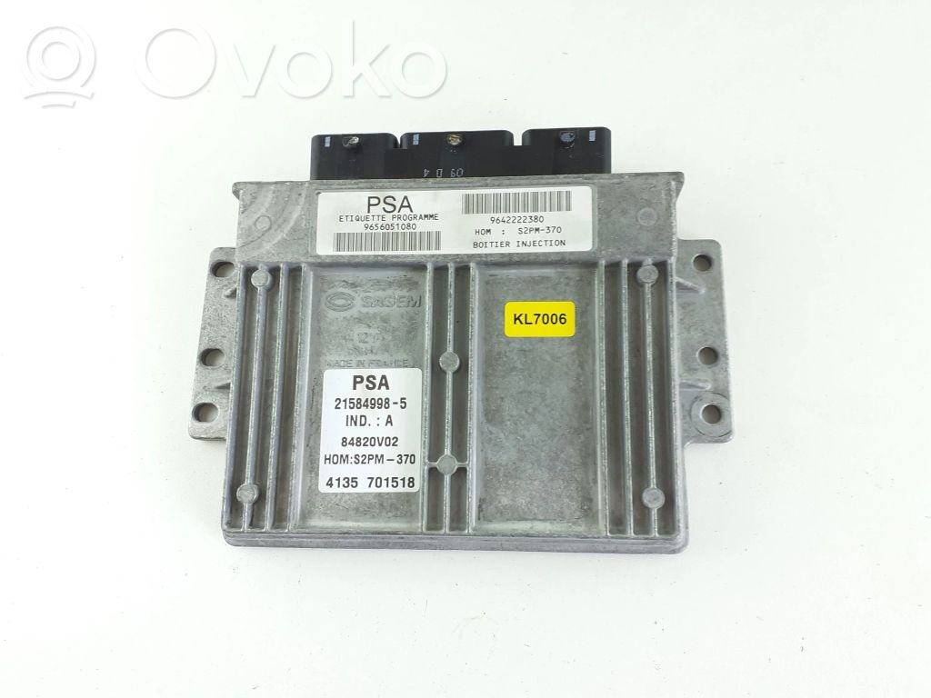 Citroen C3 Engine control unit/module 
