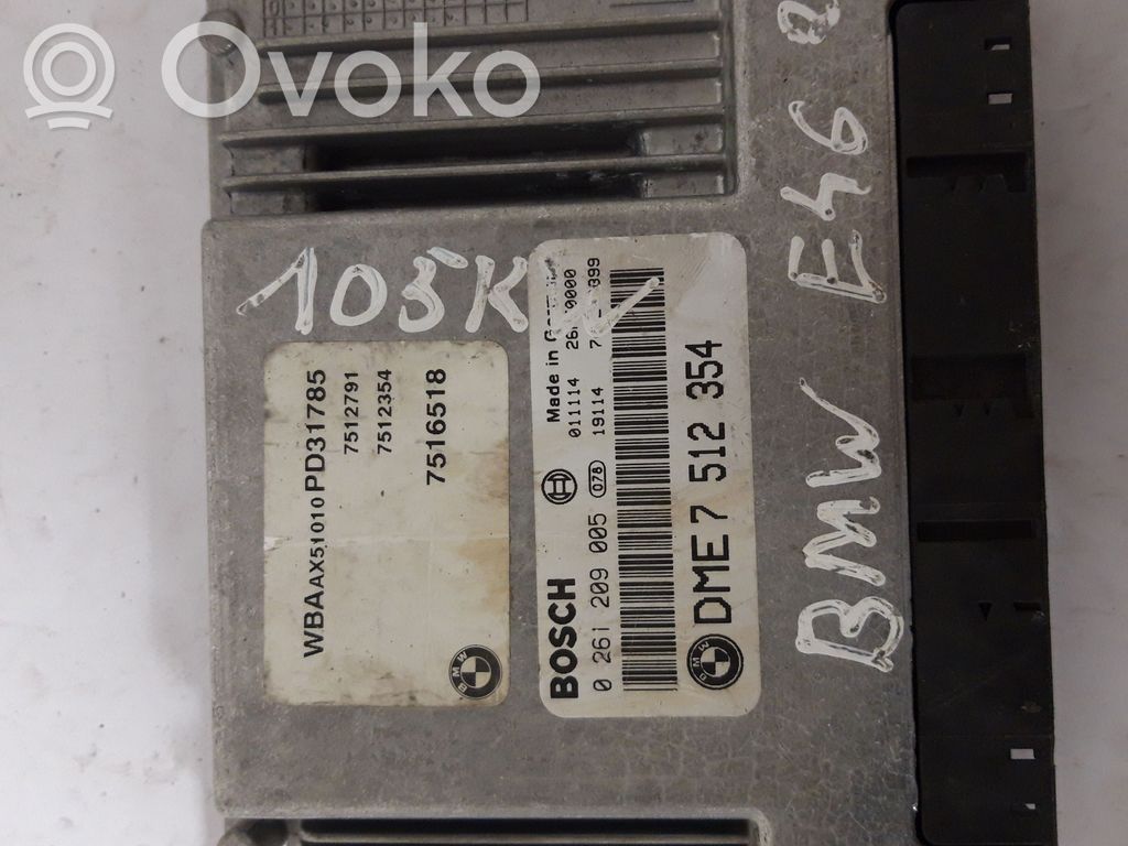 BMW 3 E46 Engine control unit/module 