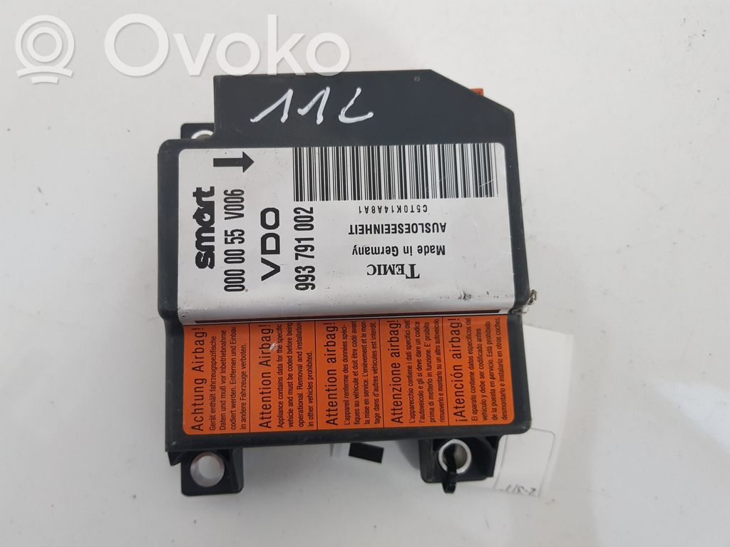 Smart ForTwo I Airbag control unit/module 