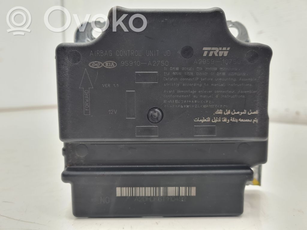 KIA Ceed Airbag control unit/module 