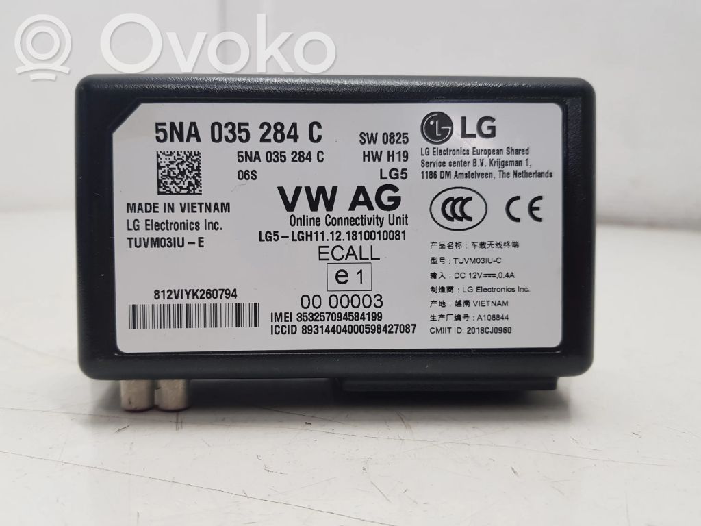 Bluetooth control unit module   5NA035284C