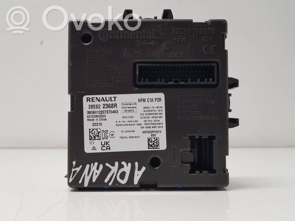 Renault Arkana Citu veidu vadības bloki / moduļi 