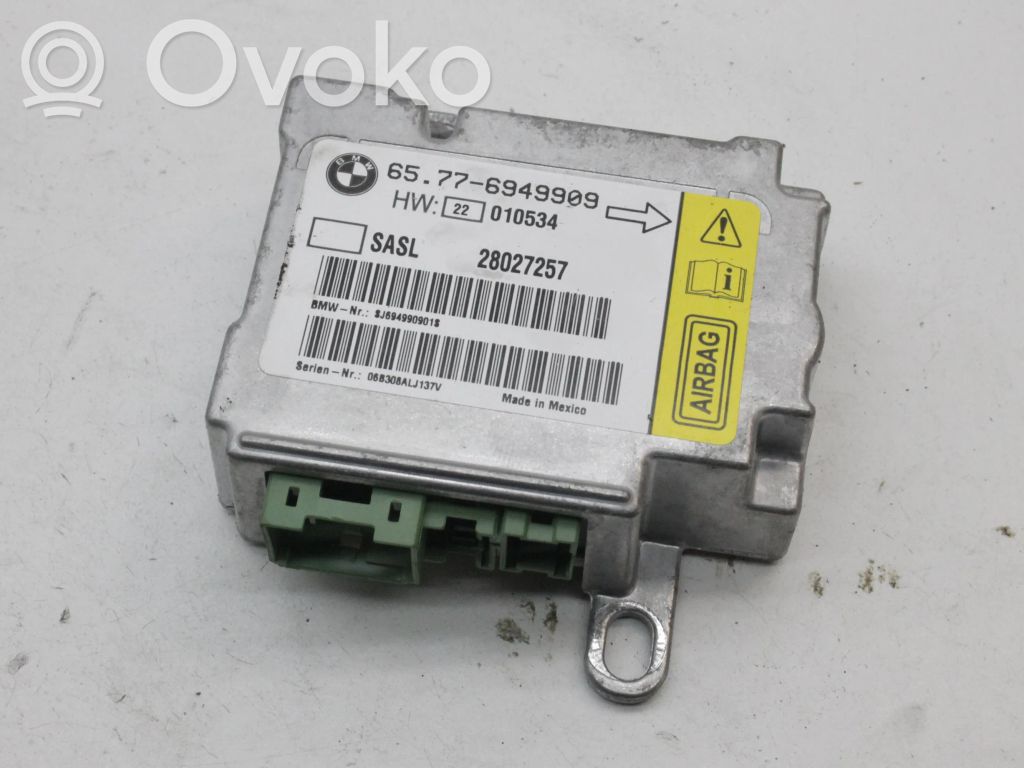 BMW 7 E65 E66 Unidad de control/módulo del Airbag 
