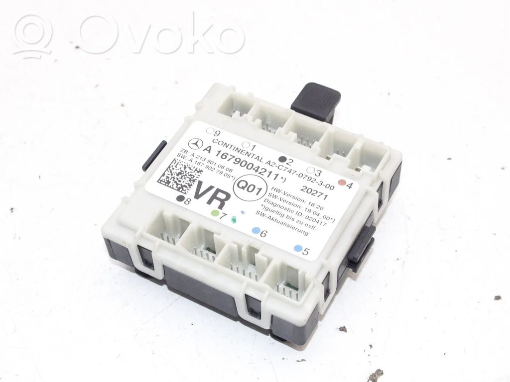 Unité de commande module de porte   A1679004211