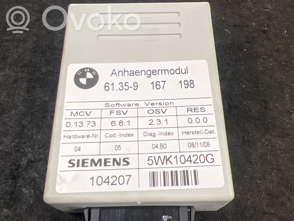 Tow bar trailer control unit/module   9167198,167198,104207,5WK10420G