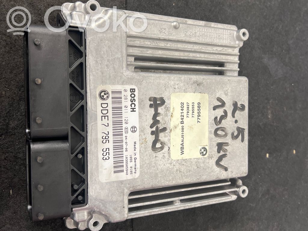 BMW 5 E60 E61 Engine control unit/module 