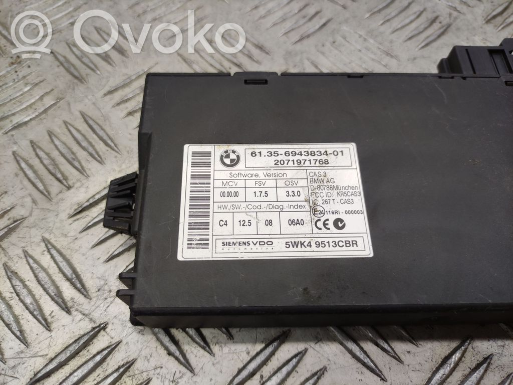 BMW 5 E60 E61 CAS vadības bloka modulis 