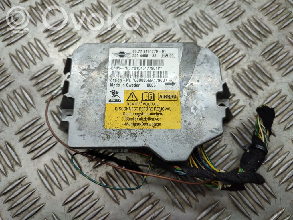 Mini One - Cooper Clubman R55 Airbag control unit/module 