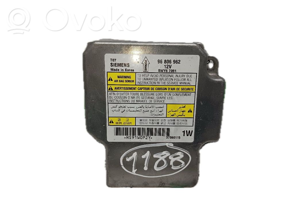 Chevrolet Aveo Airbag control unit/module 