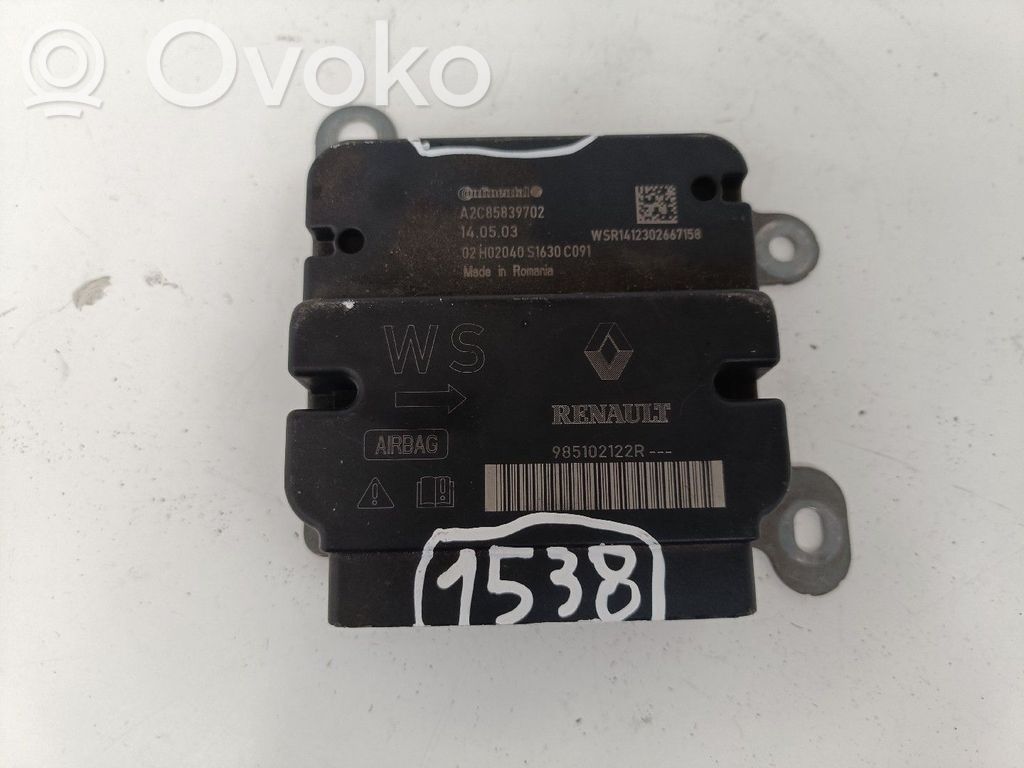 Airbag control unit/module   985102122R