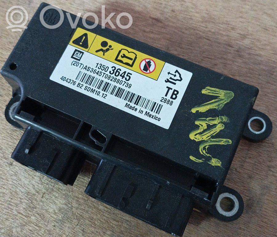 Airbag control unit/module   13503645