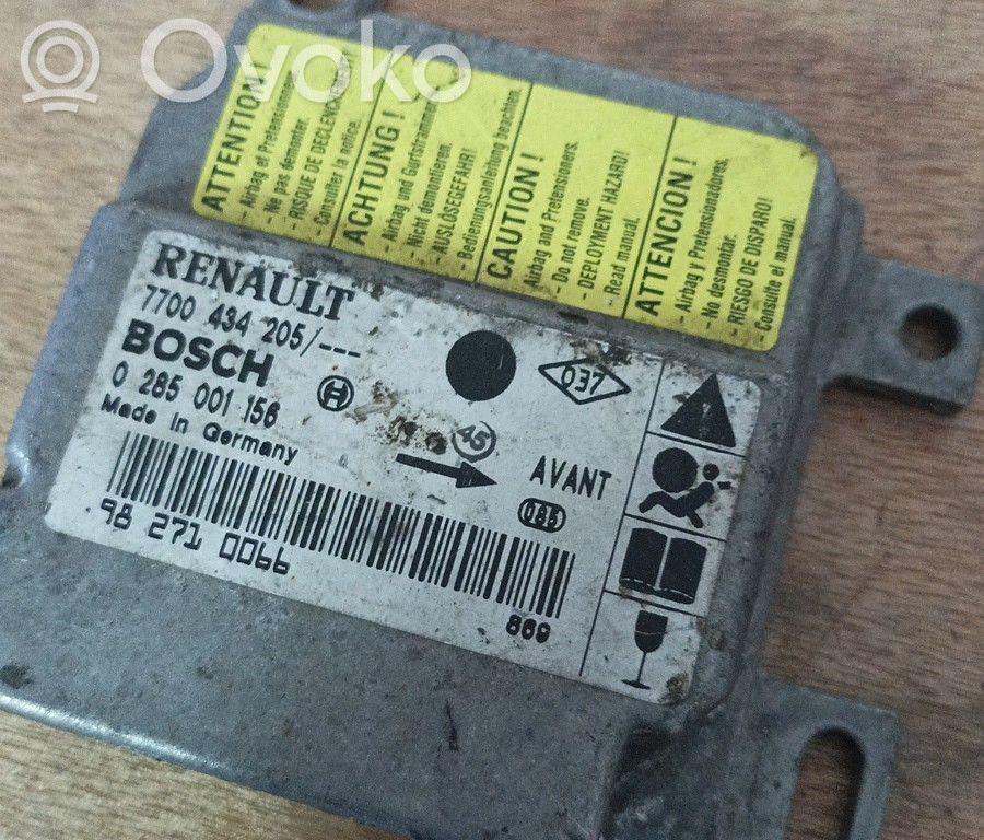 Airbag control unit/module   7700434205