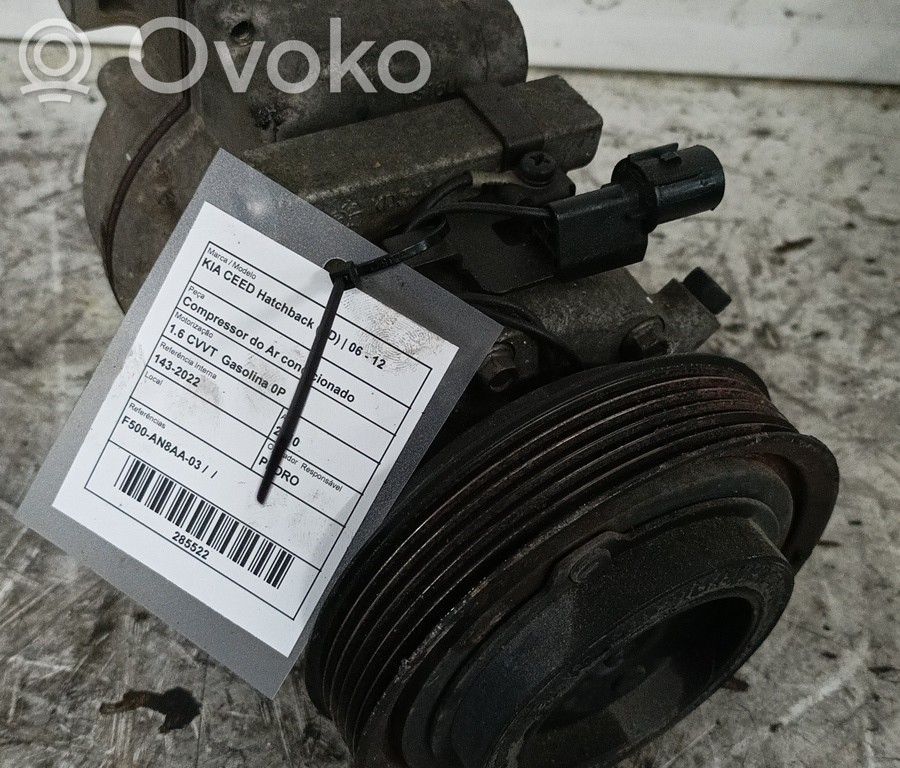 Ilmastointilaitteen kompressorin pumppu (A/C)   F500AN8AA03,PEDRO