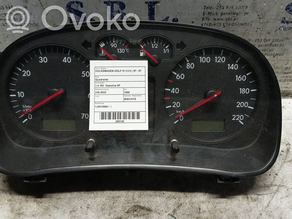Volkswagen Golf IV Tachimetro (quadro strumenti) 