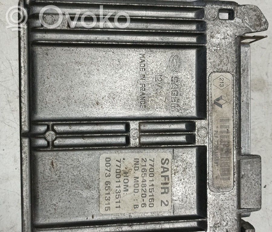 Unidad de control/módulo del motor   7700115160,7700113511,BRUNO