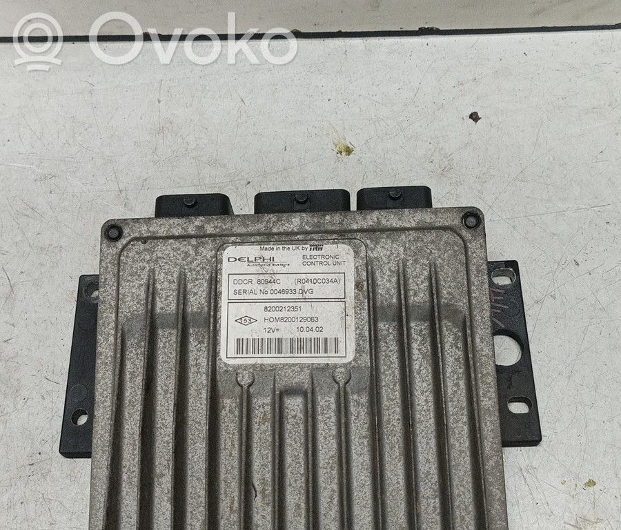 Moottorin ohjainlaite/moduuli   8200212351,HOM8200129063,ZACK