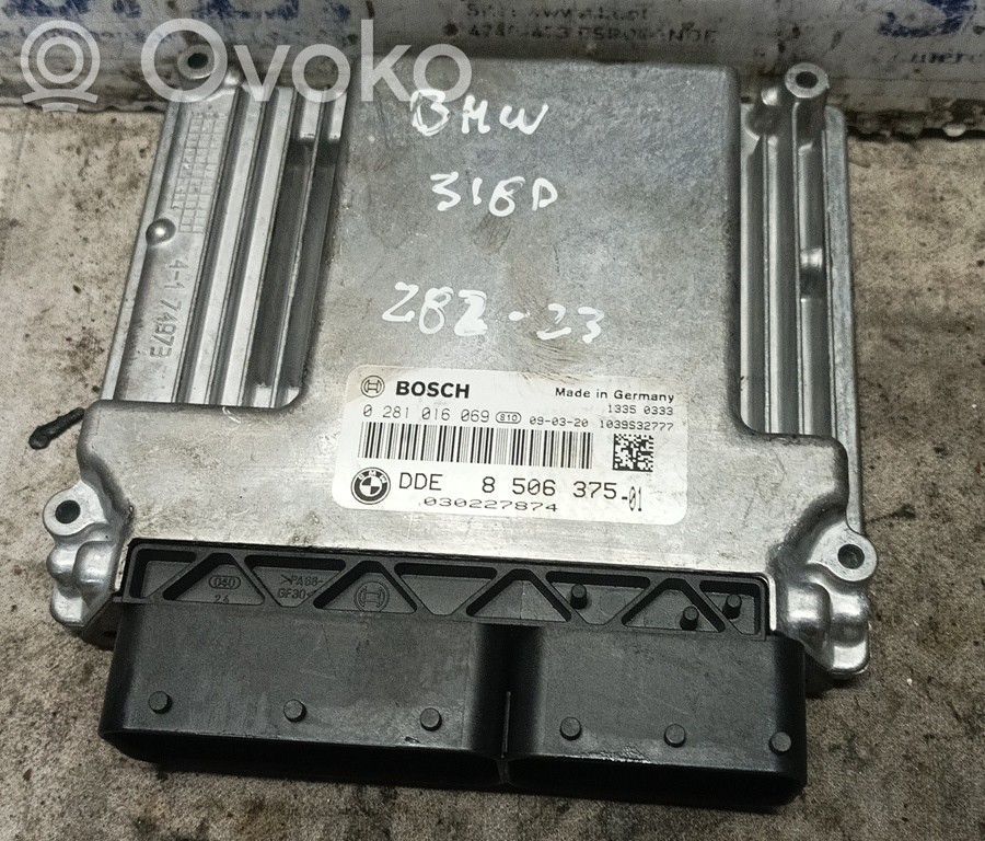 Centralina/modulo del motore   DDE8506375,0281016069,BRUNO