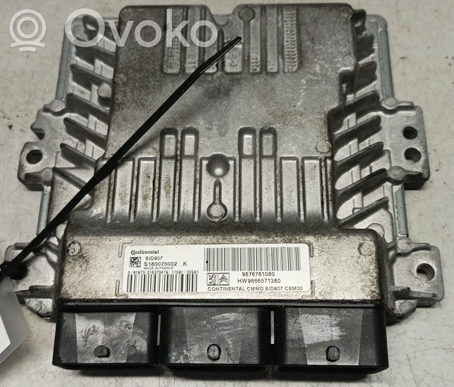 Centralina/modulo del motore   9676761080SID807,FILIPE,S180075602K,SID807