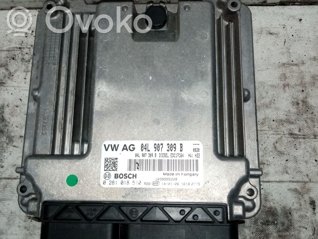 Unidad de control/módulo del motor   04L907309B,0281018510,BRUNO
