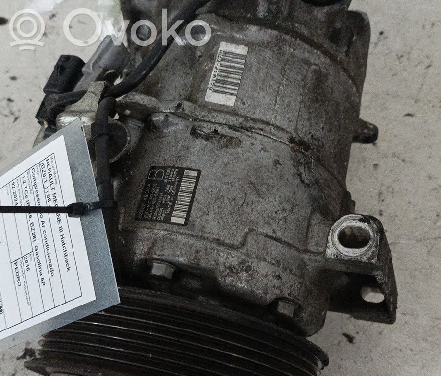Renault Megane III Compresor (bomba) del aire acondicionado (A/C)) 