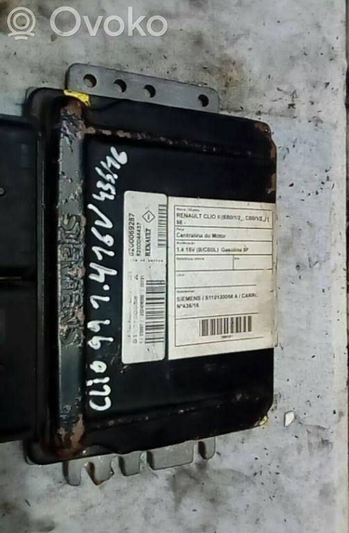Moottorin ohjainlaite/moduuli   SIEMENSS110130058A,8200069287,S110130058