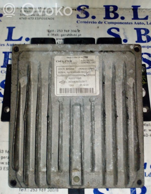 Engine control unit/module   8200212348,80203484,R0410C038A