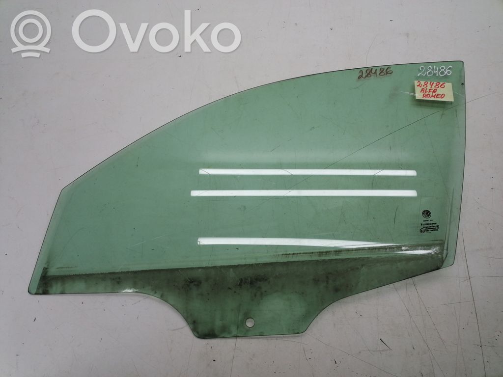 Alfa Romeo 147 Front door window glass four-door 