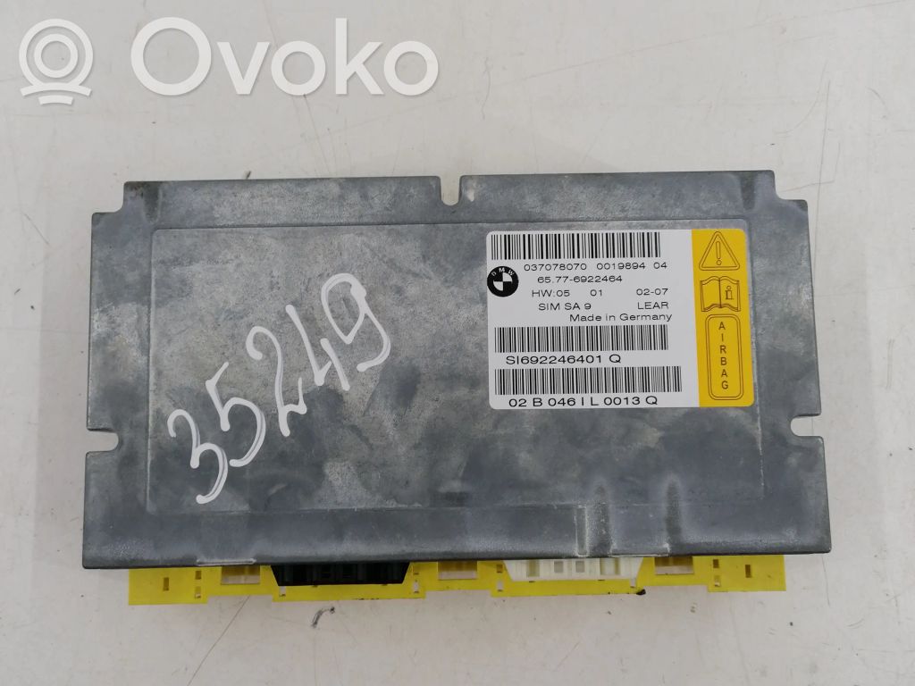 BMW 7 E65 E66 Airbag control unit/module 