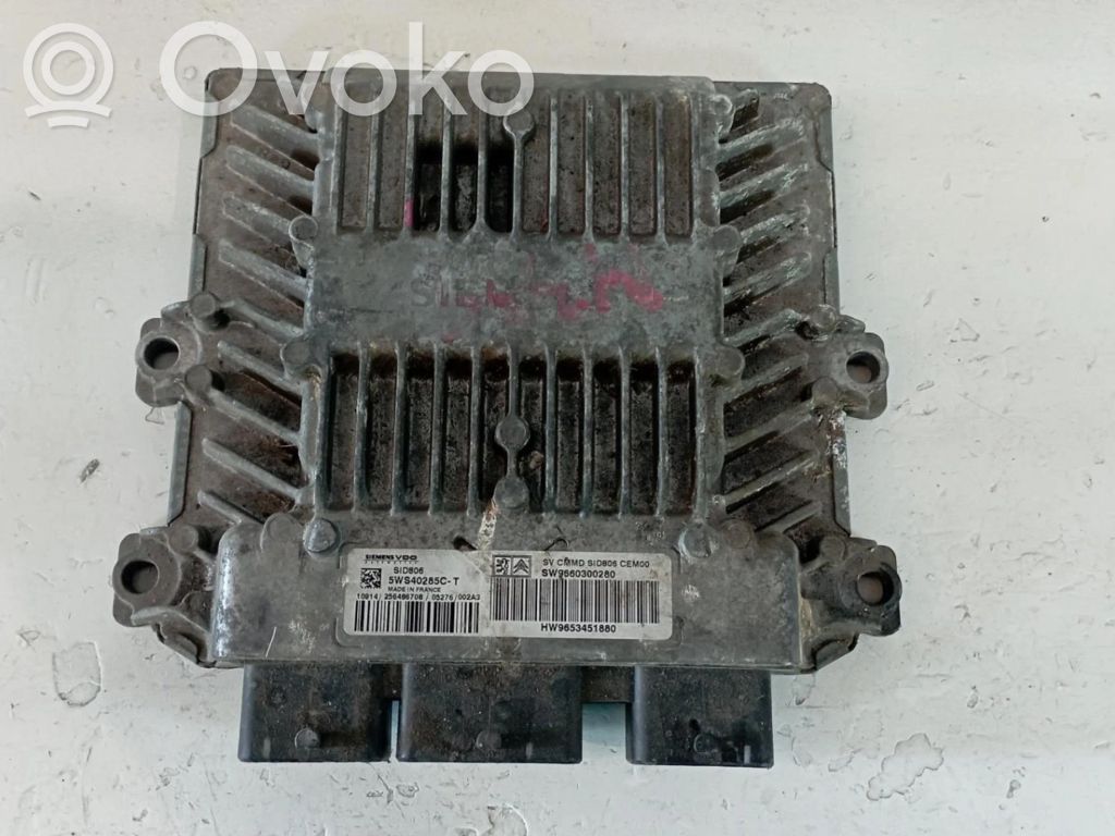 Citroen C3 Unidad de control/módulo ECU del motor 