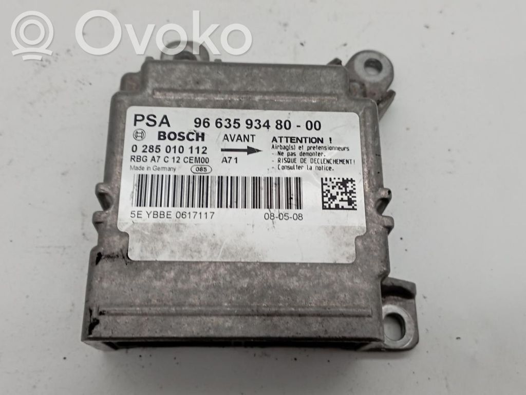 Peugeot 207 Sterownik / Moduł Airbag 