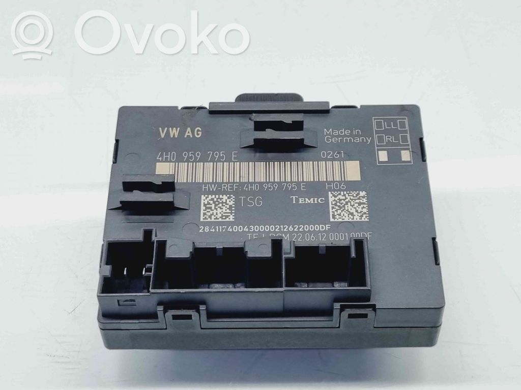 Audi A8 S8 D4 4H Comfort/convenience module 