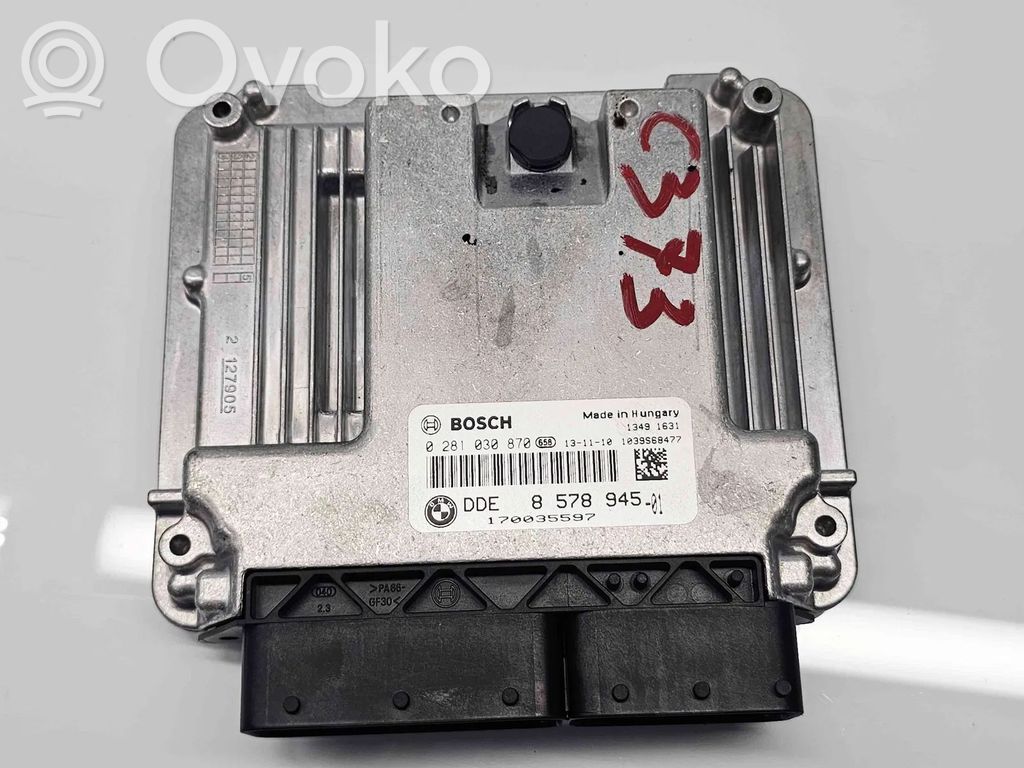BMW 1 F20 F21 Komputer / Sterownik ECU silnika 