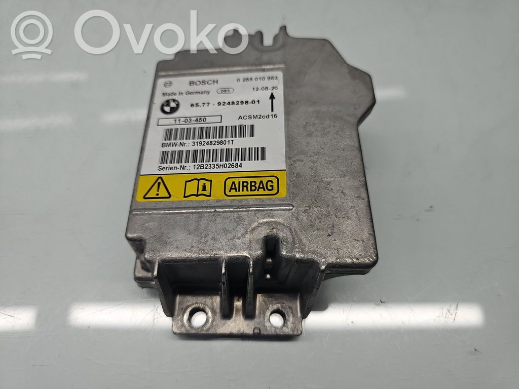 Unidad de control/módulo del Airbag   924829801