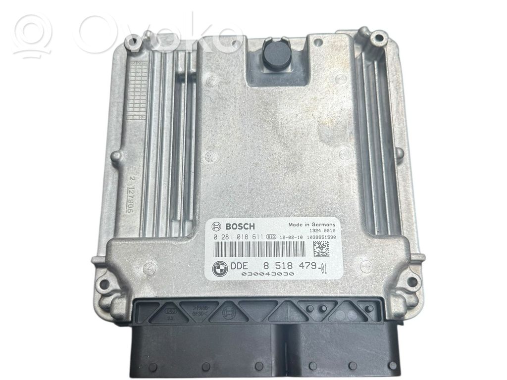 BMW 5 F10 F11 Komputer / Sterownik ECU i komplet kluczy 