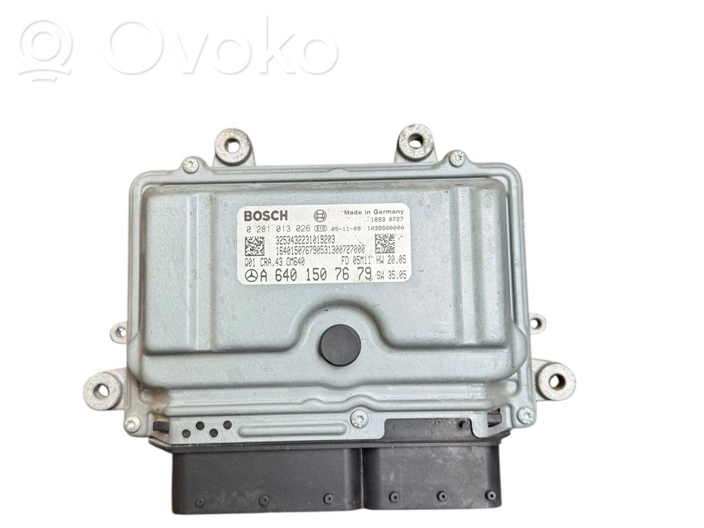 Engine control unit/module   A6401507679,1039S00000,0281013026