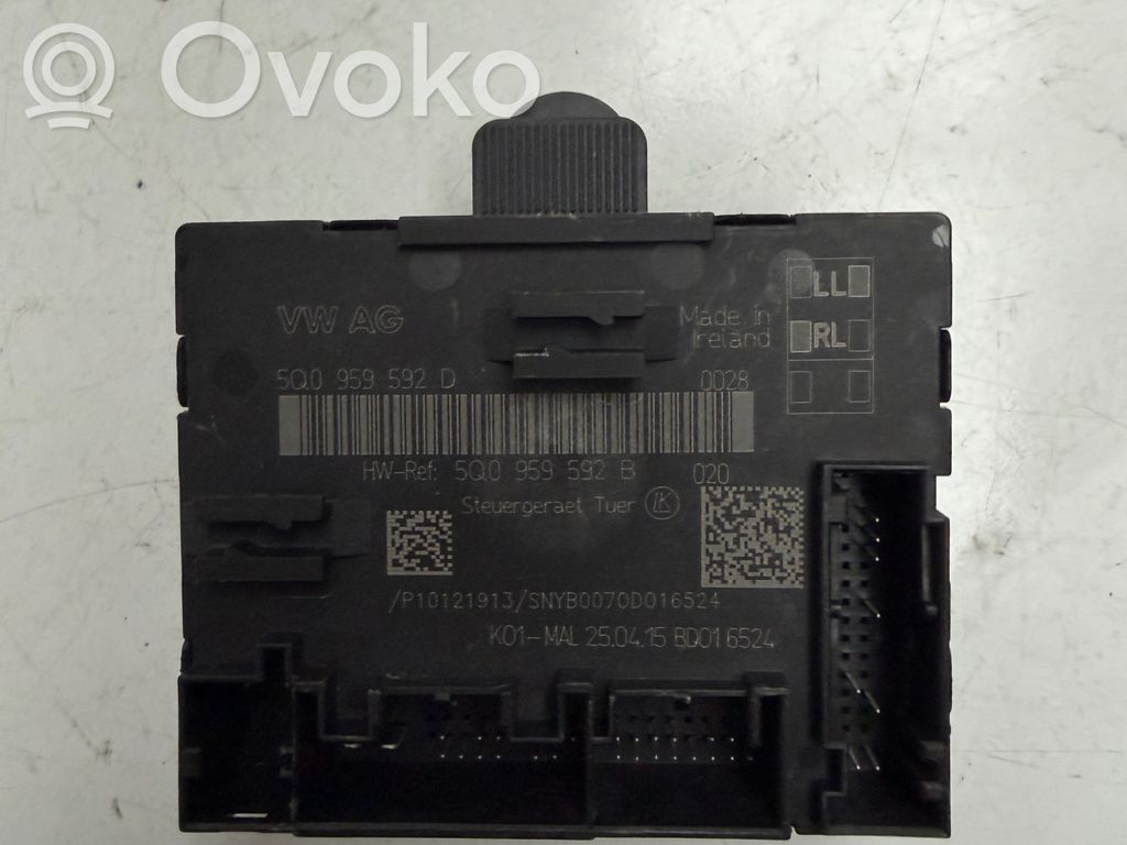 Volkswagen e-Golf Door control unit/module 