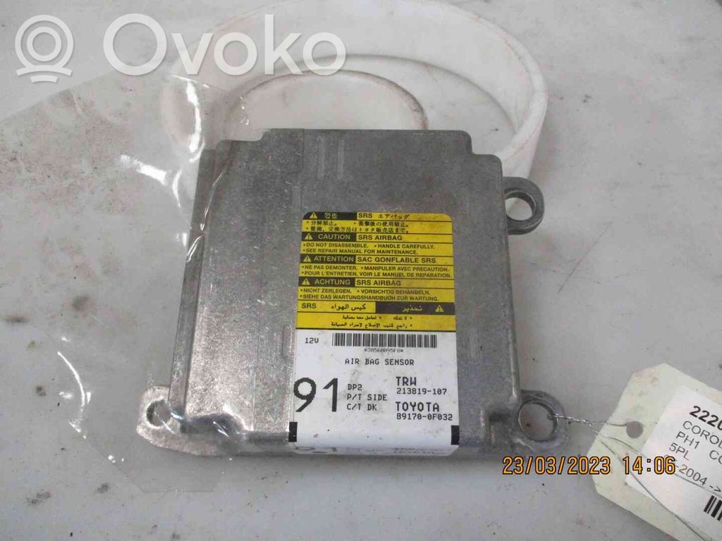 Module de contrôle airbag   891700F032,22200394,2539841,VDMS4