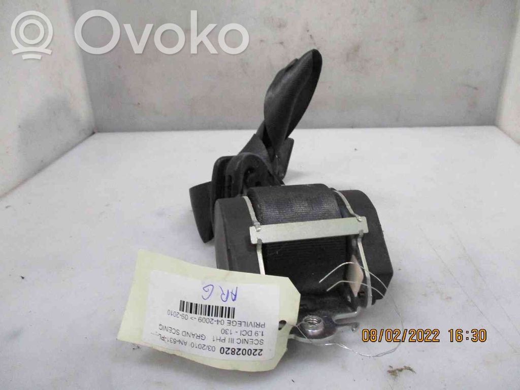 Renault Scenic III -  Grand scenic III Centură spate 