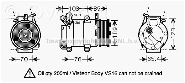 Ford Focus Compresor (pompă) aer condiționat (A/C) 