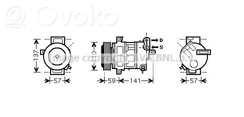 Fiat Grande Punto Compressore aria condizionata (A/C) (pompa) 