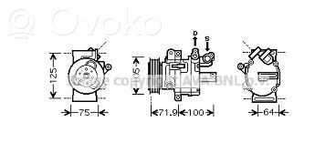 Citroen C1 Compresor (pompă) aer condiționat (A/C) 