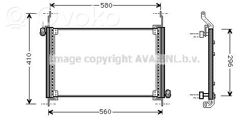 Fiat Multipla Radiator răcire A/C (condensor) 