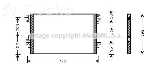 Radiator răcire A/C (condensor)   8200332852,21701528,2502403,VDMS4