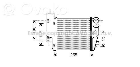 Radiador intercooler   4F0145806AA,22300927,2551421,VDMS4